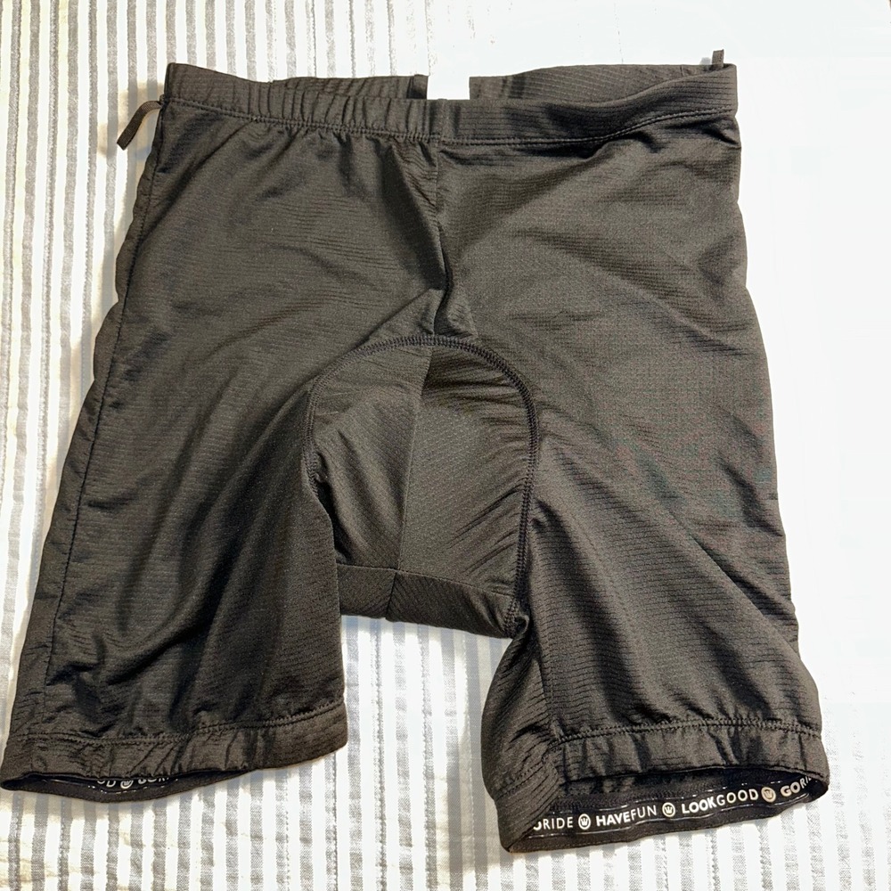 Canari Mens Cycling Liner Shorts Black Padded Gel Chamois Size Large LG